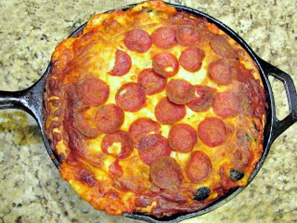 Cast Iron Pizza (Homemade Pizza Dough)