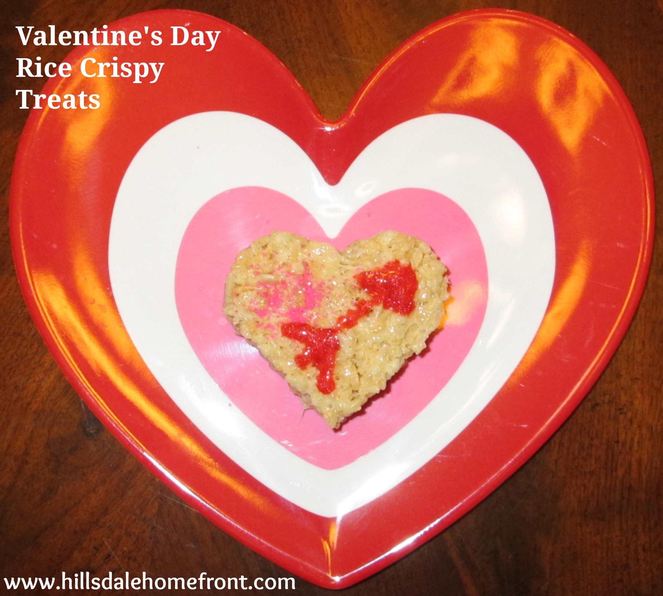 valentines day rice crispy treats