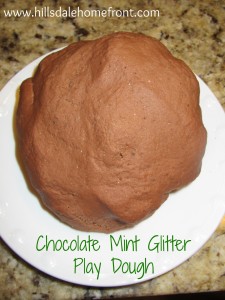 play dough recipe chocolate mint