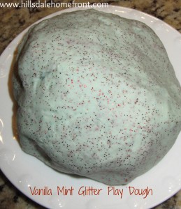 play dough recipe vanilla mint