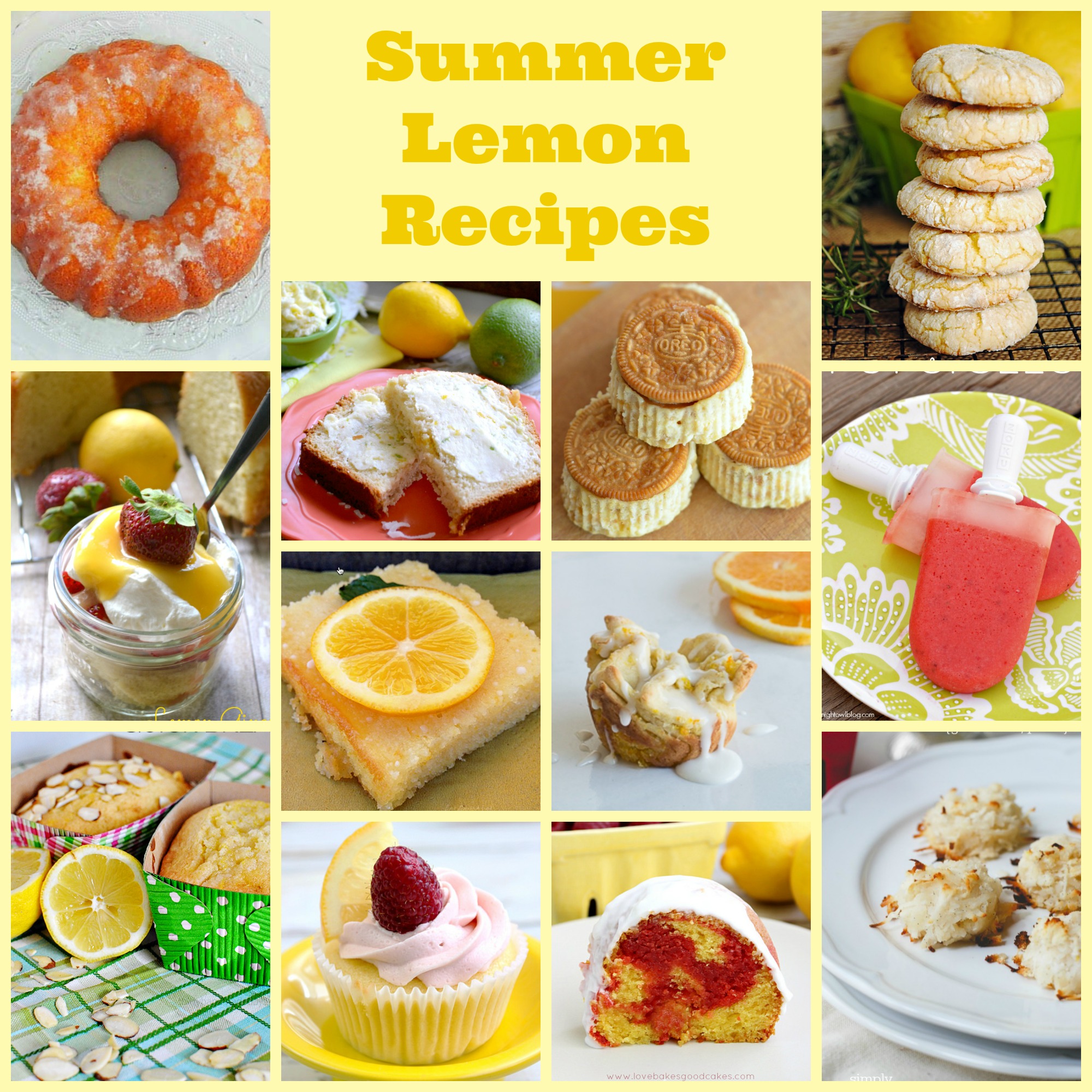 Lemon Summer Desserts - Family Fun Journal